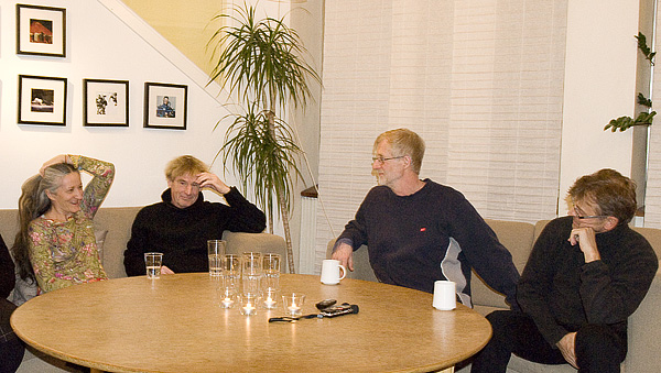 Ana Laguna, Niklas och Mats Ek samt Mikhail Baryshnikov. Fotograf Cristian Hillbom