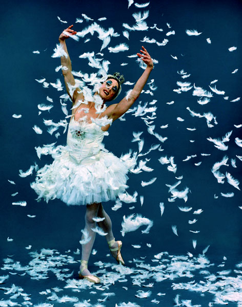 Den döende svanen. Foto Les Ballets Trocadero de Monte Carlo