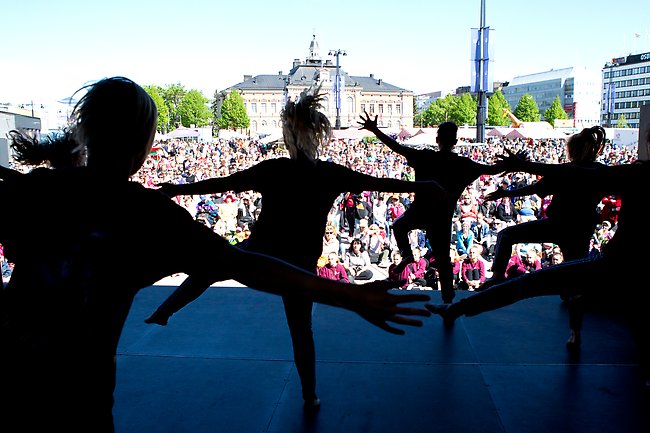 Kuopio 2017. dans på torget. Foto kuopio dancefestival